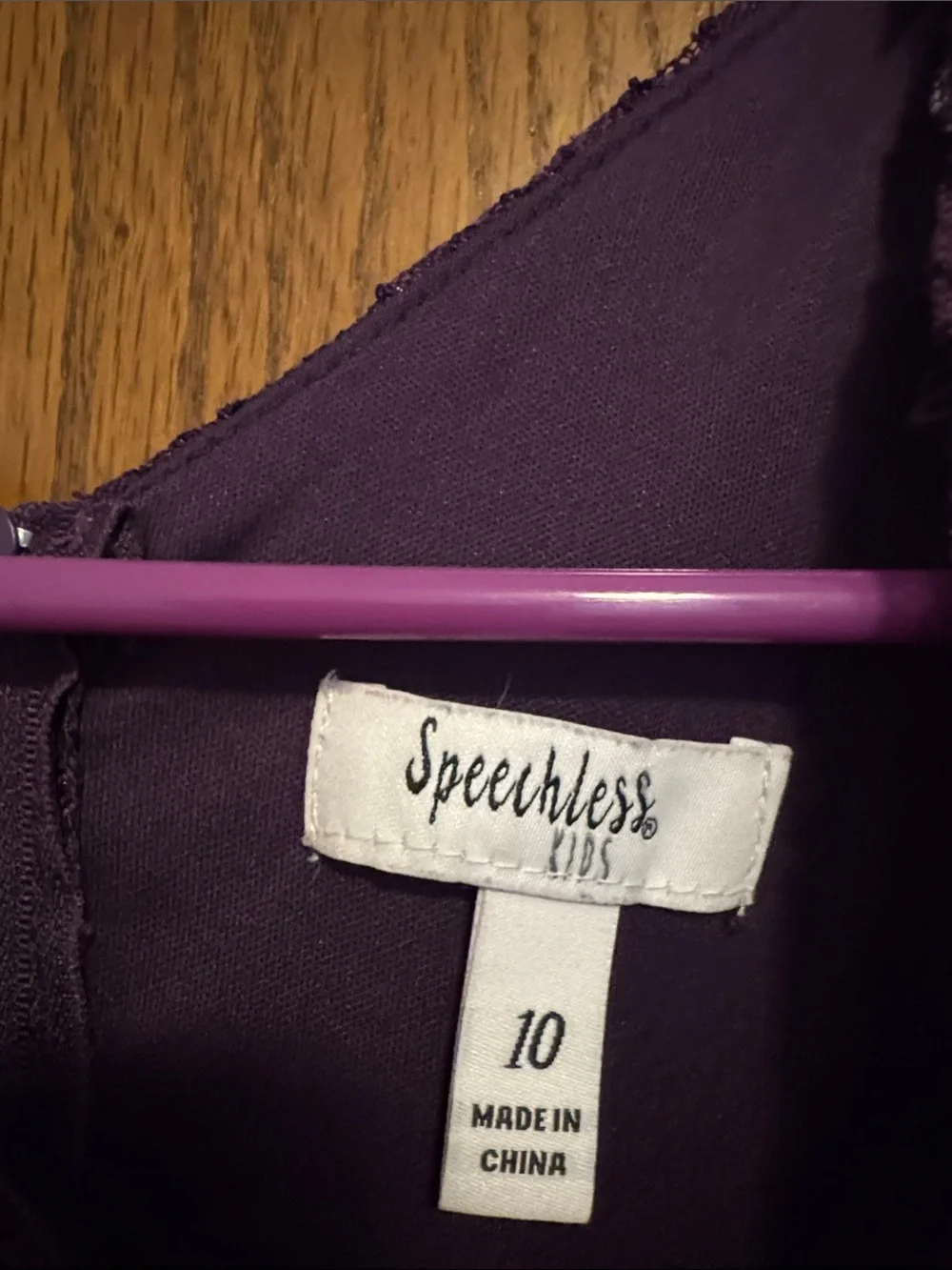 Speechless Purple Lace Dress with Pearl Trim